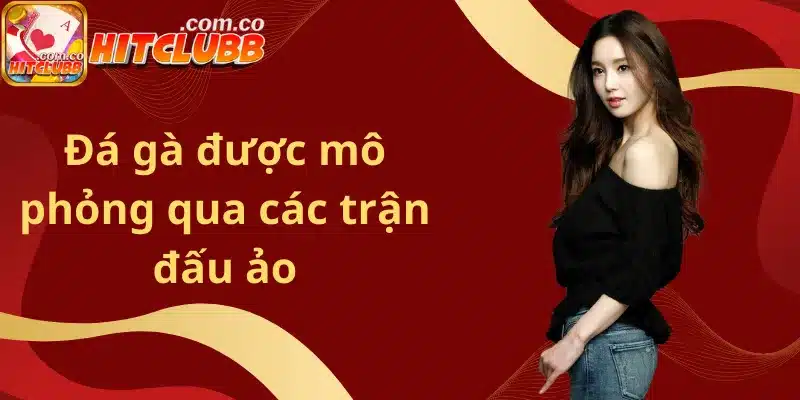 Đá gà được mô phỏng qua các trận đấu ảo